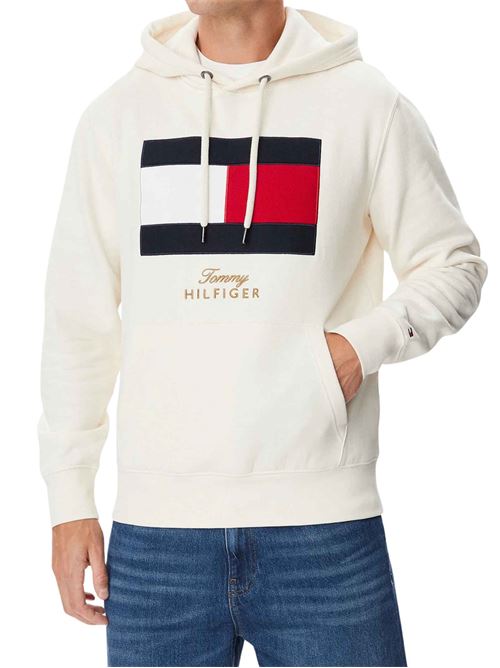 Felpa con cappuccio con logo ricamato Tommy Hilfiger | MW0MW45189Z00